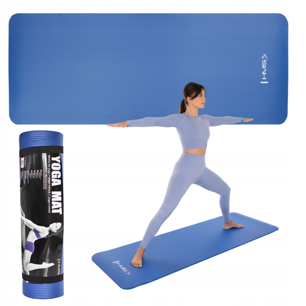 Mata Do Ćwiczeń Fitness Jogi Gimnastyczna Treningowa Gruba 1 cm Hms Uchwyt