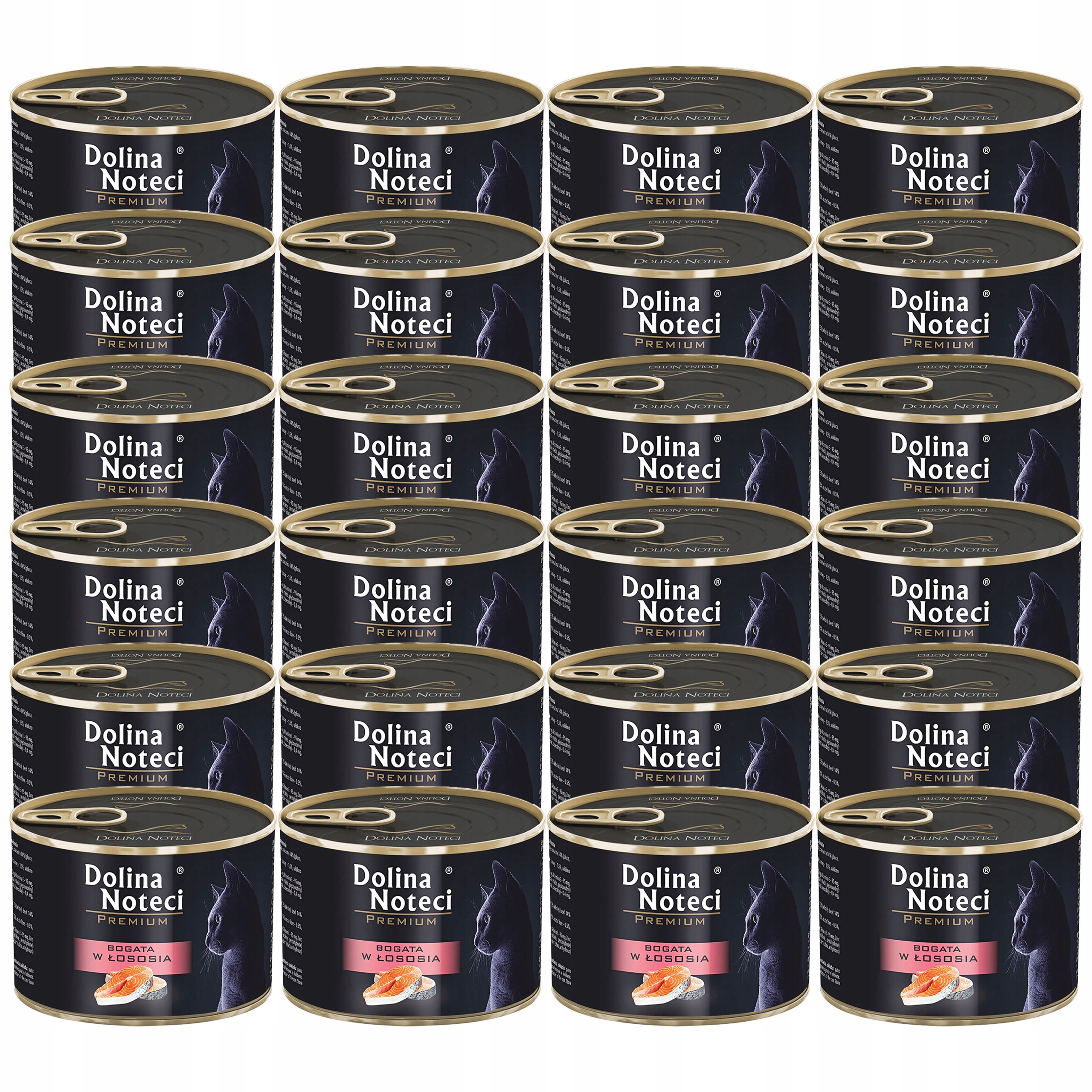 Levně Dolina Noteci Premium Krmivo mokré pro kočky losos 24 x 185 g bez obilovin