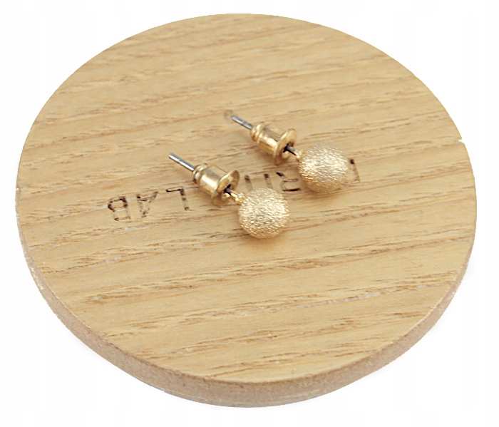 

Kolczyki Złote Diamentowe Kule 6 MM