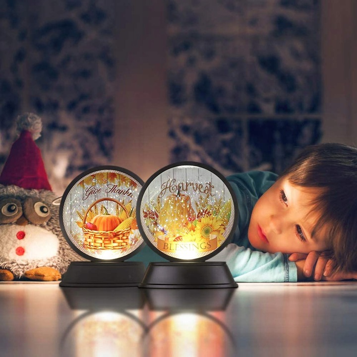 LAMPKA HALLOWEEN LED DYNIA LAMPKI DEKORACYJNE OZDOBA STOLIK Marka inna