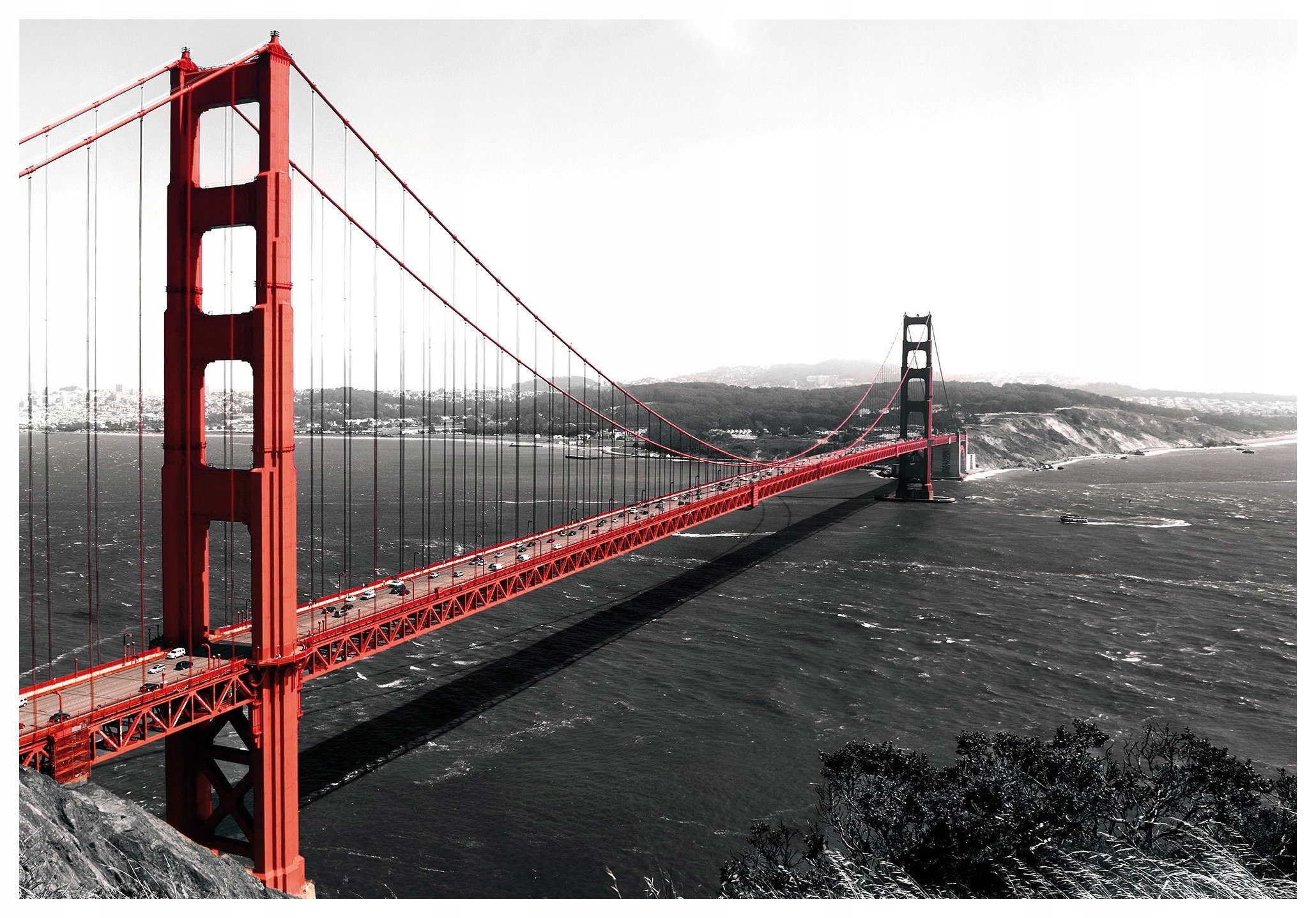 Fototapeta Červený most Architektura a dynamika města 254x184, vinyl lepidlo