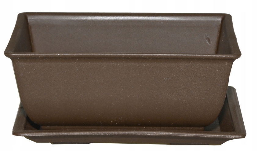 DONICZKA NA BONSAI PROSTOKĄTNA Z PODSTAWKĄ