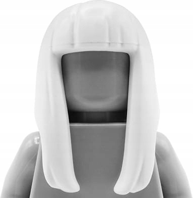 

Lego włosy figurki damskie, białe, długie, proste