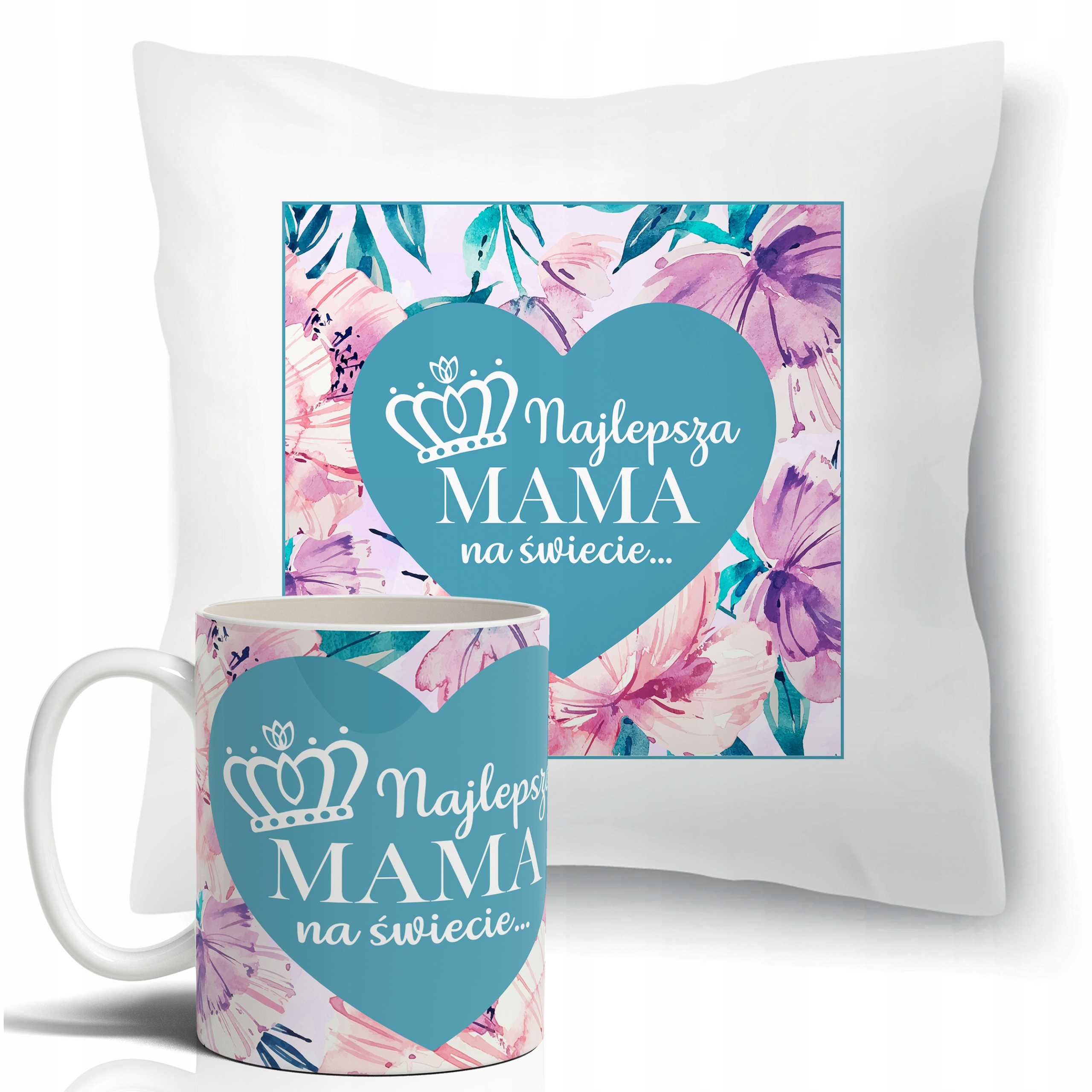 

Zestaw Poduszka Kubek Dzień Mamy Mamy