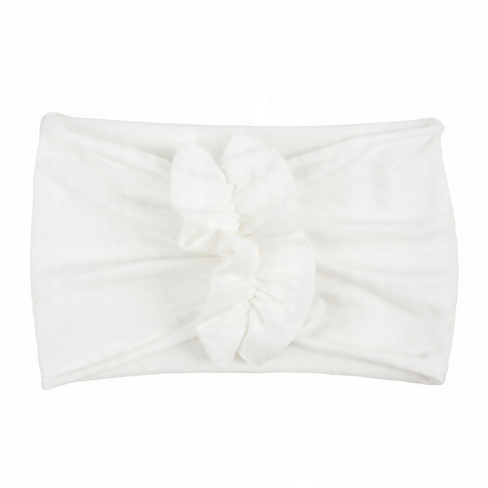 

Dziecięca szeroka opaska turban ecru 1-4l 46-50cm