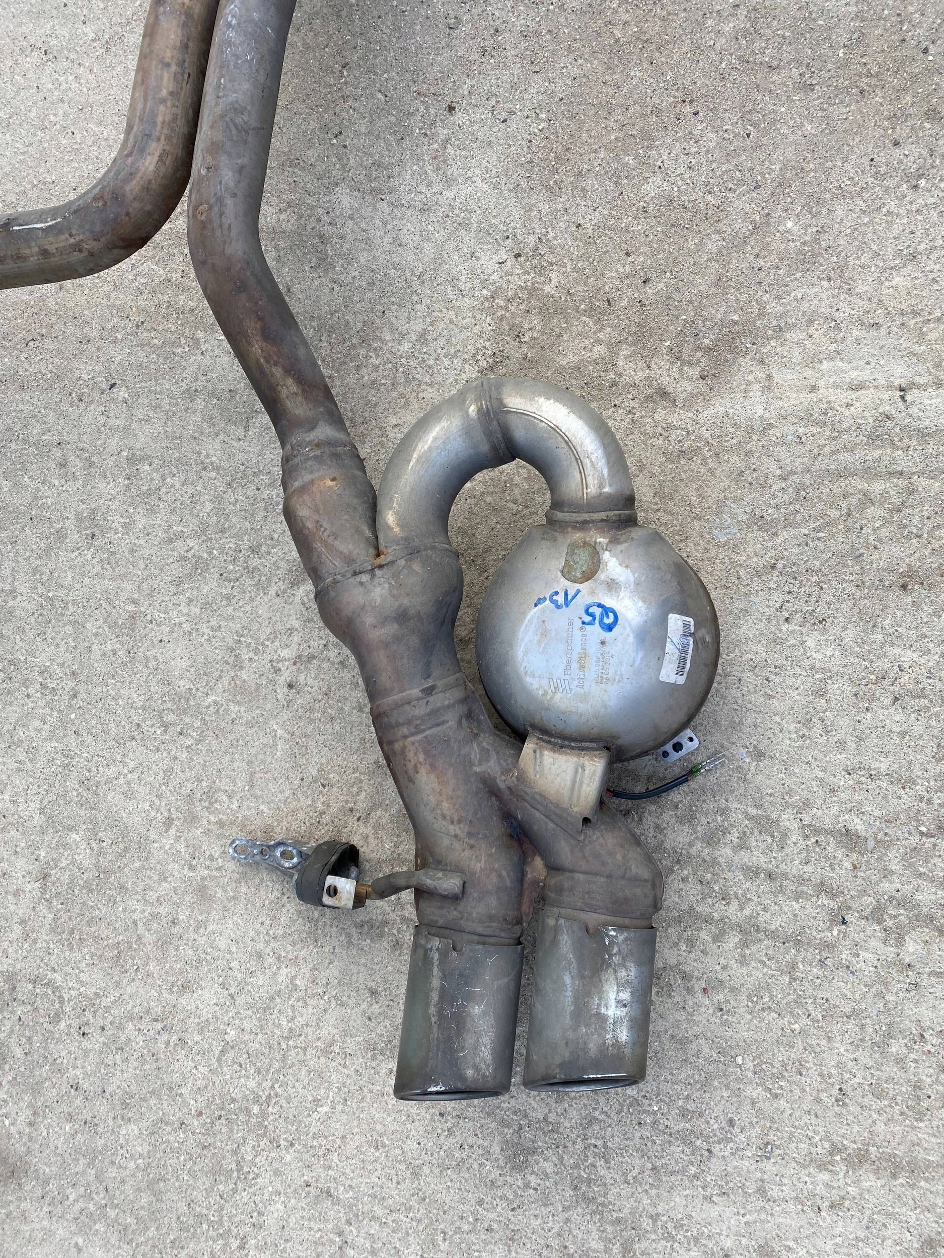 AUDI Q5 8R LIFT complete muffler, exhaust active 8R0253411D
