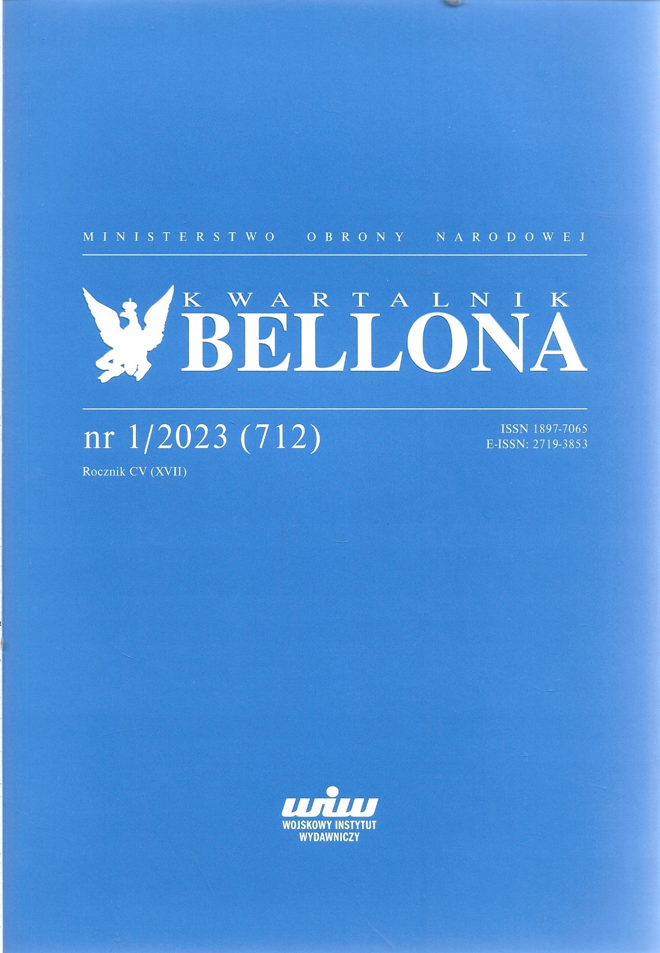 KWARTALNIK BELLONA NR 1/2023 (712)