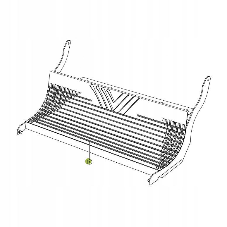 Pręt klepiska Claas 735557.0 Oryginał Numer katalogowy części 735557.0
