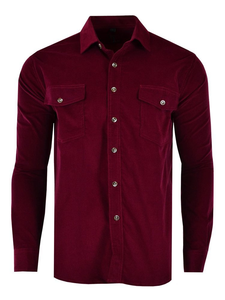 51/52 Šusťáková Košile Bordó Dlouhá Velká