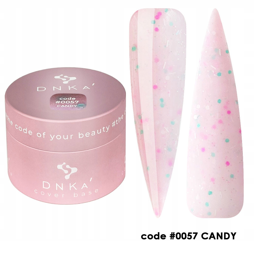 DNKa Rubber Hybridní báze French Cover Candy #0057 30 ml základ pro manikúru