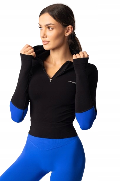 Spaio Bluza Adapt Double z kapturem cobalt black S