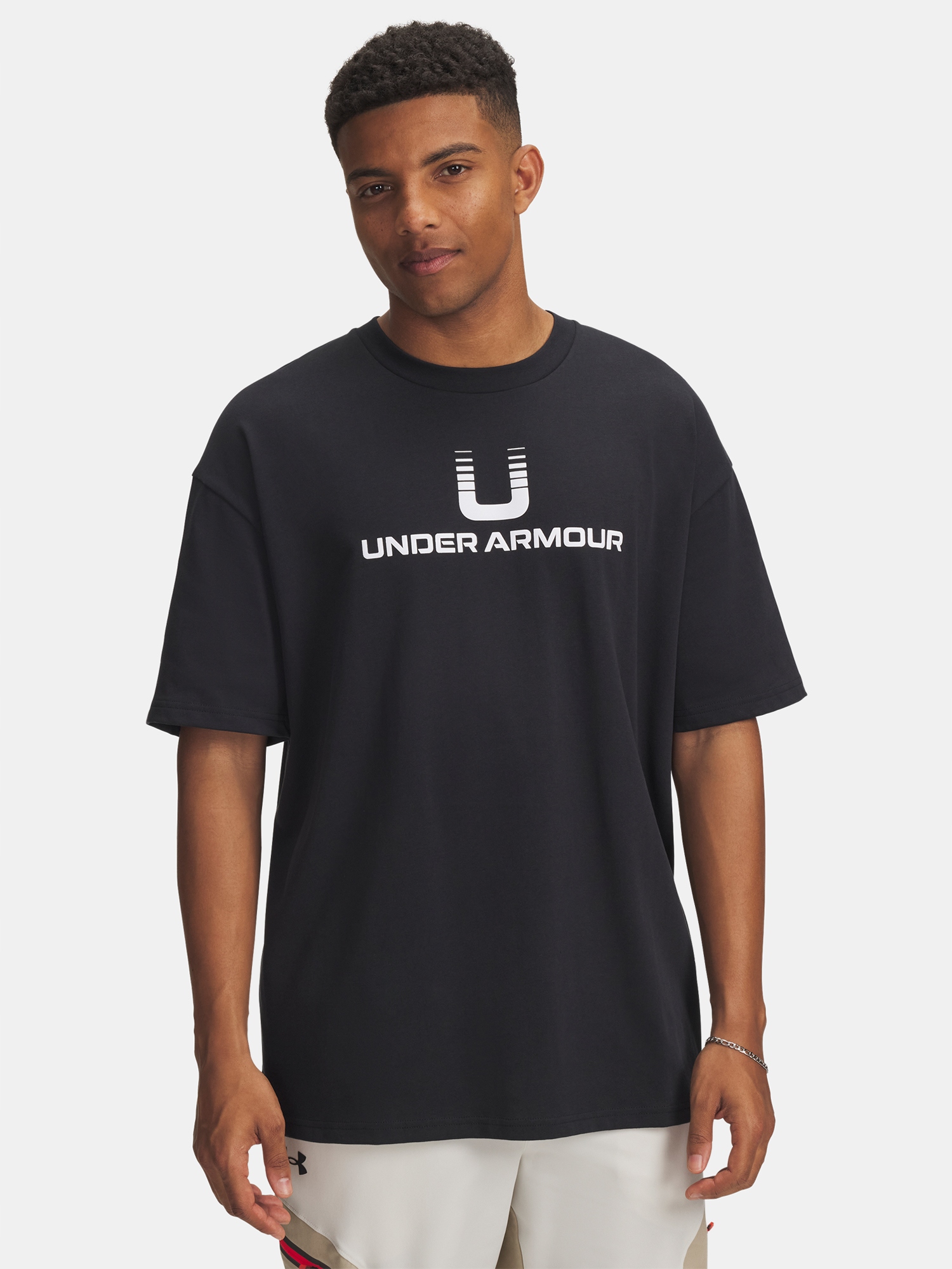 Pánské tričko Under Armour Ua Hwt U Logo Ss-blk vel. M