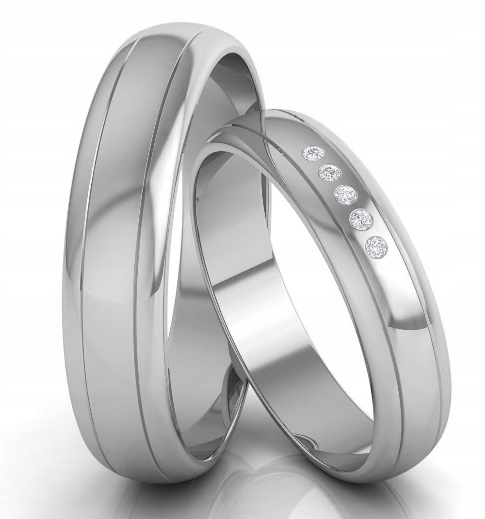 Stříbrné Svatební Se Zirkony Pr 925 Gravírování