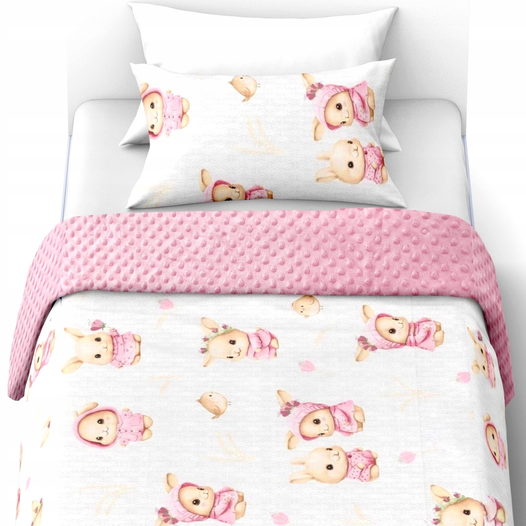 Izolované Povlečení 140x200+1x70x80 Minky Fleece Bavlna Měkké Teplé Zimní