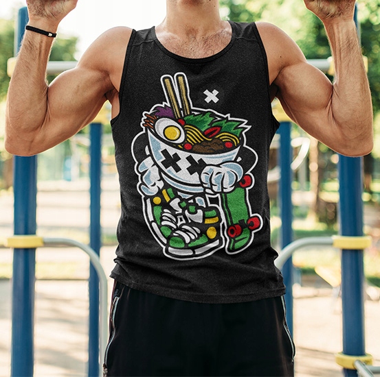 TANK TOP ANIMOWANE RAMEN STYLE Marka inna