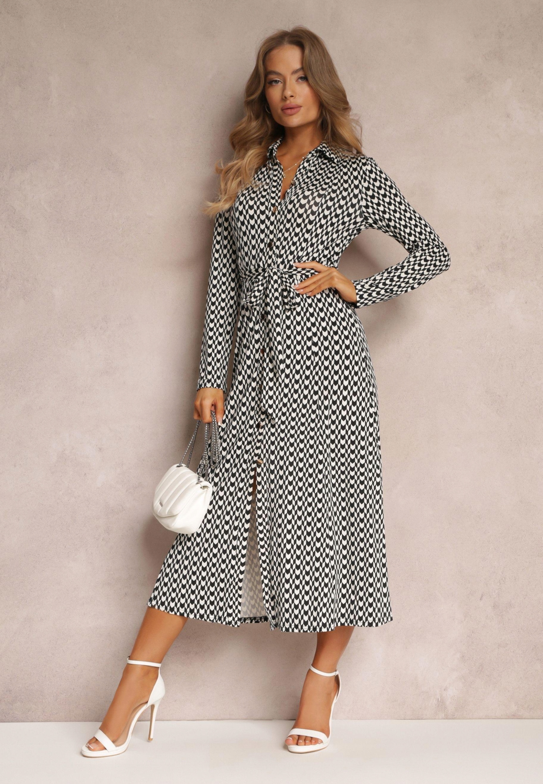Šaty Černá Šmizjerka s Viskózou ve stylu Retro Chic Renee M