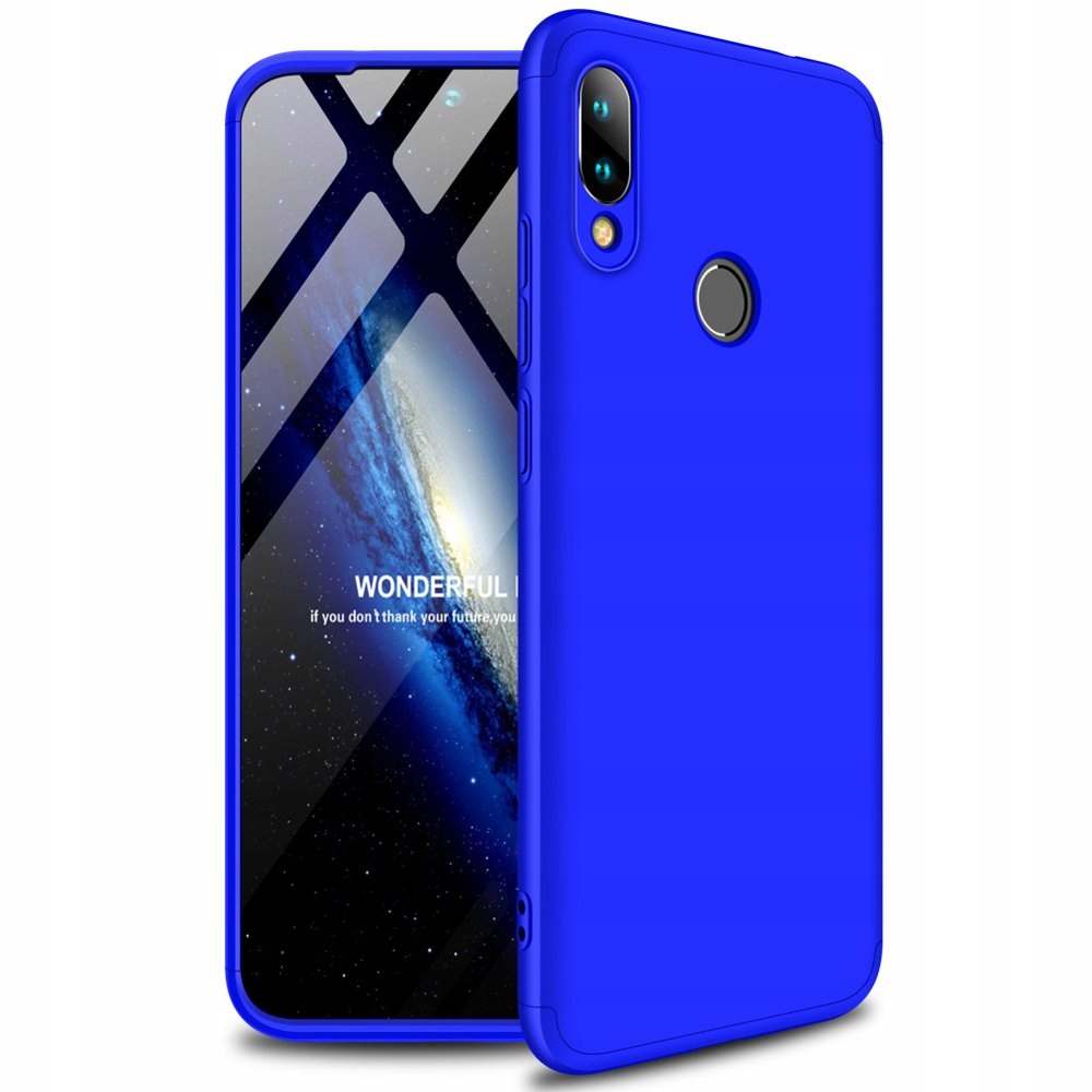 

Case etui przód + tył Xiaomi Redmi 7 niebieski