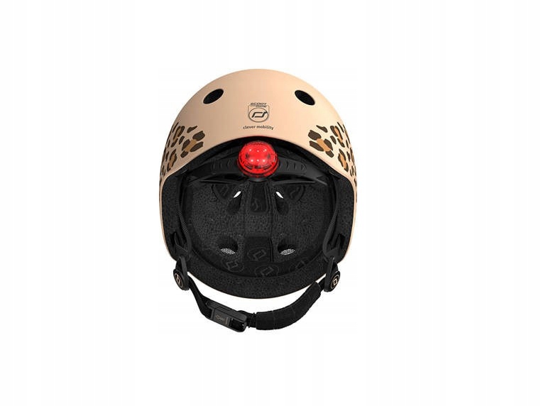 SCOOTANDRIDE Kask dla dzieci 1-5 lat XXS-S Leopard Certyfikaty, opinie, atesty CE EN 71