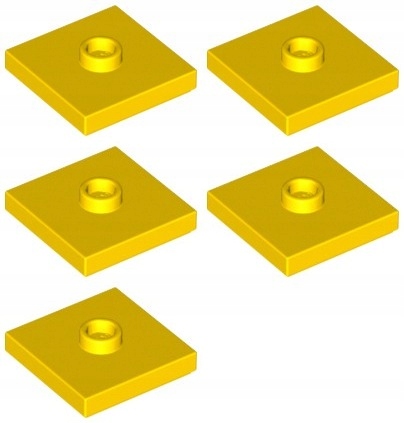 

Lego 87580 Płytka 2x2 żółta Nowa (3g) 5 szt.