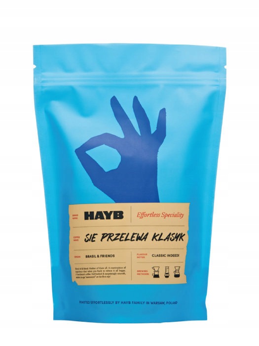 Káva zrnková Hayb Přelévá Klasika 1 kg 100% arabika na přelévání