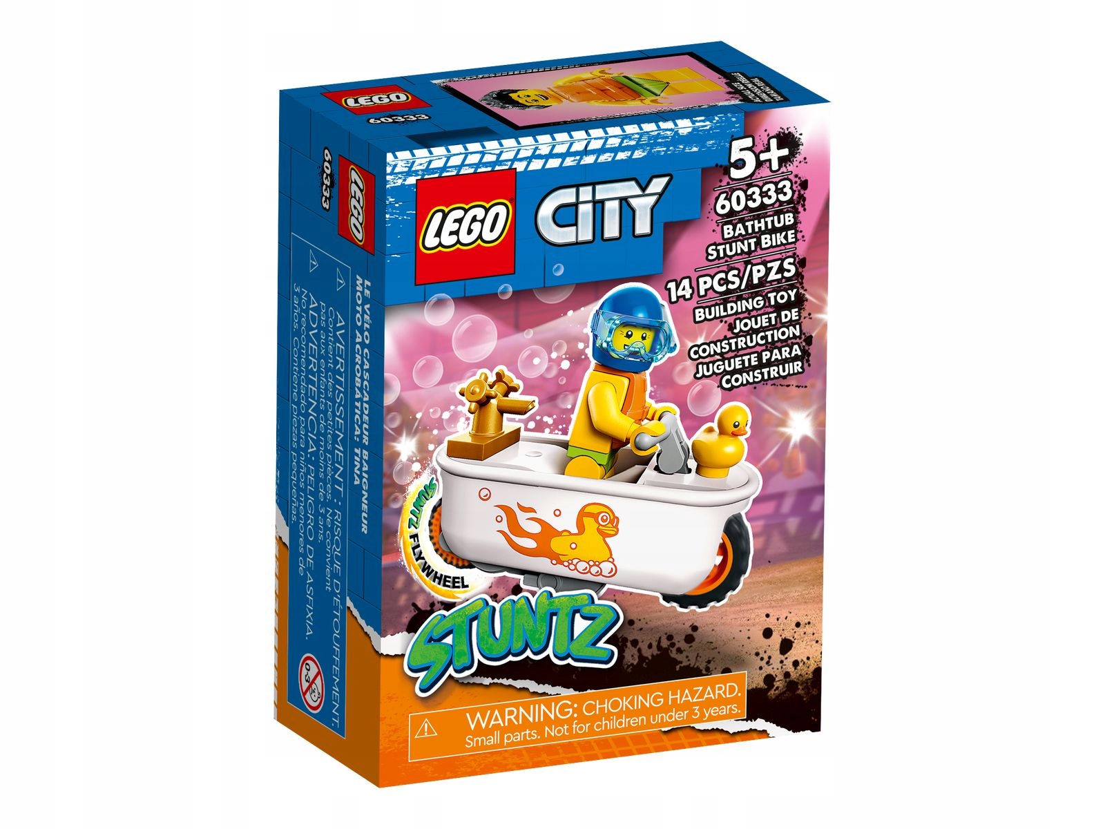 LEGO 60333 City-трюковый мотоцикл-ванна