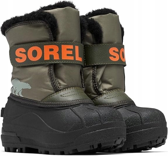 Ocieplane Śniegowce Dziecięce Sorel Snow Commander Boot Rozmiar 30