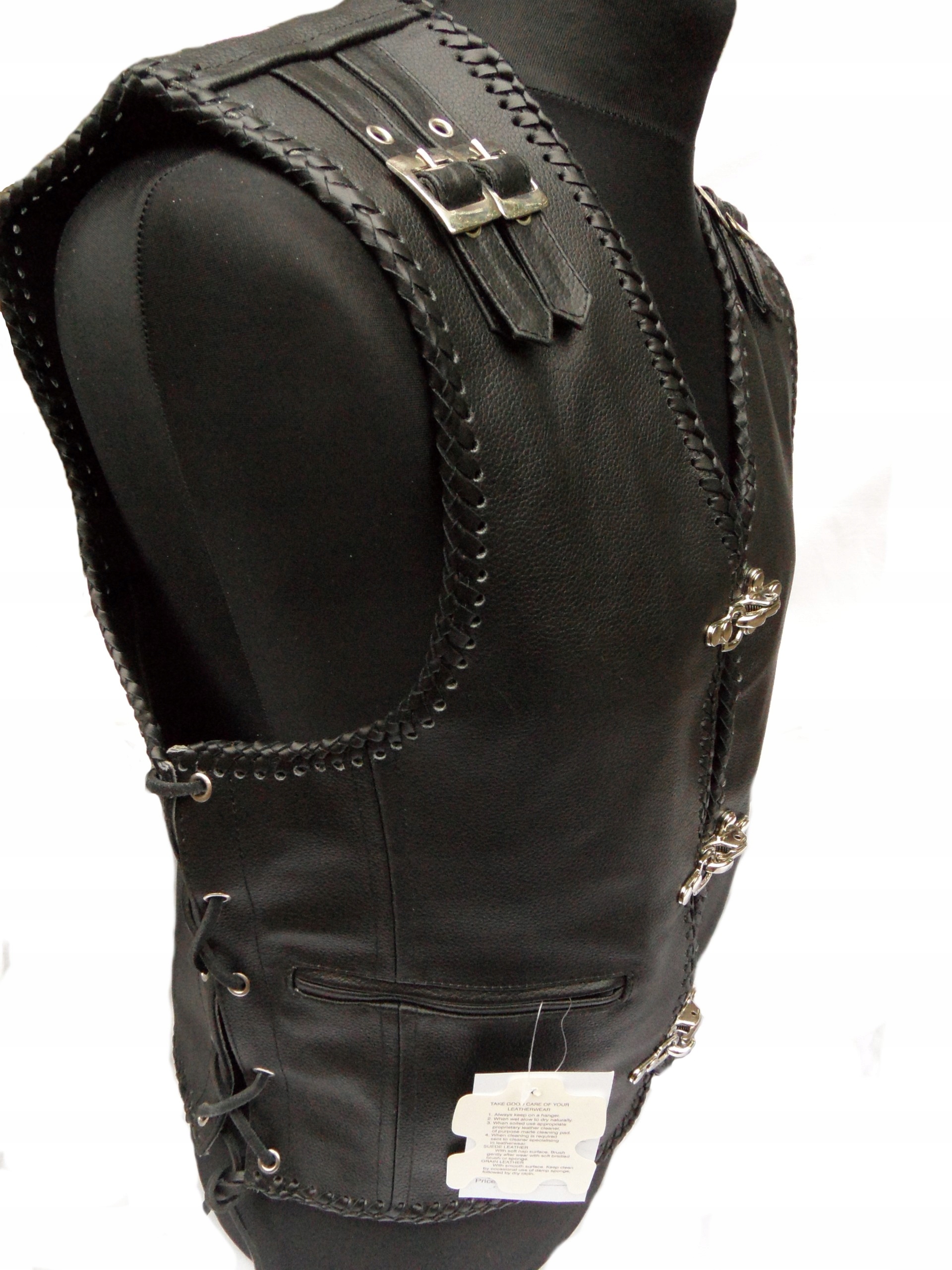 Kamizelka motocyklowa Nowa Czarna Rozmiar 2XL