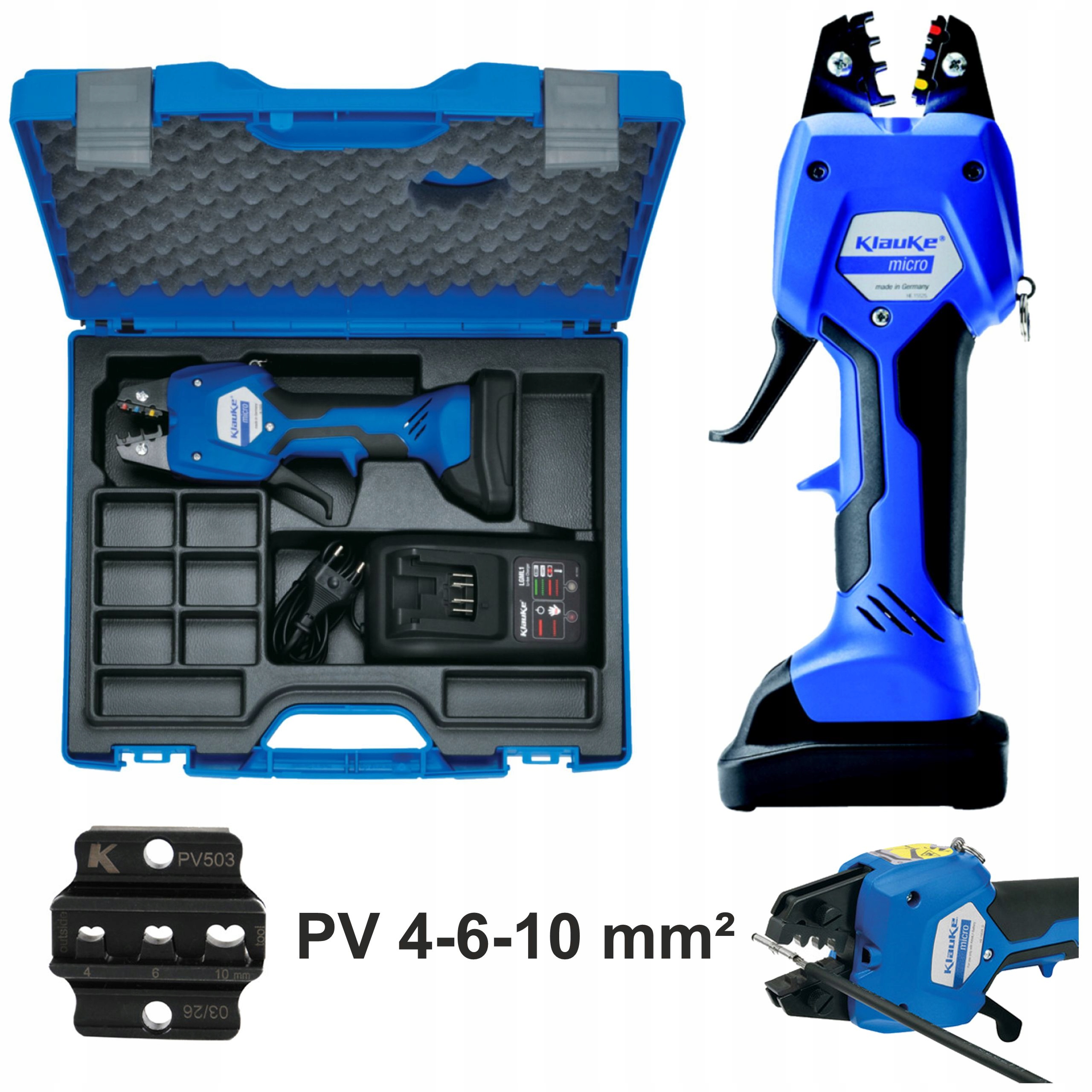 Zaciskarka Praska Do Złącz Kompatybilnych Z MC4 Solar Fotowoltaika 4-6-10