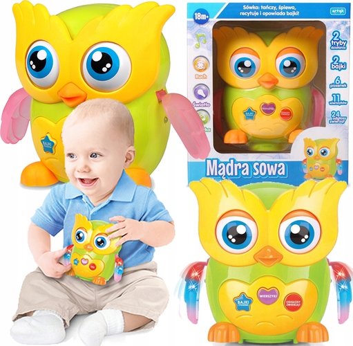 

Interaktywna Mądra Sowa Mówi Porusza Się Świeci Pl