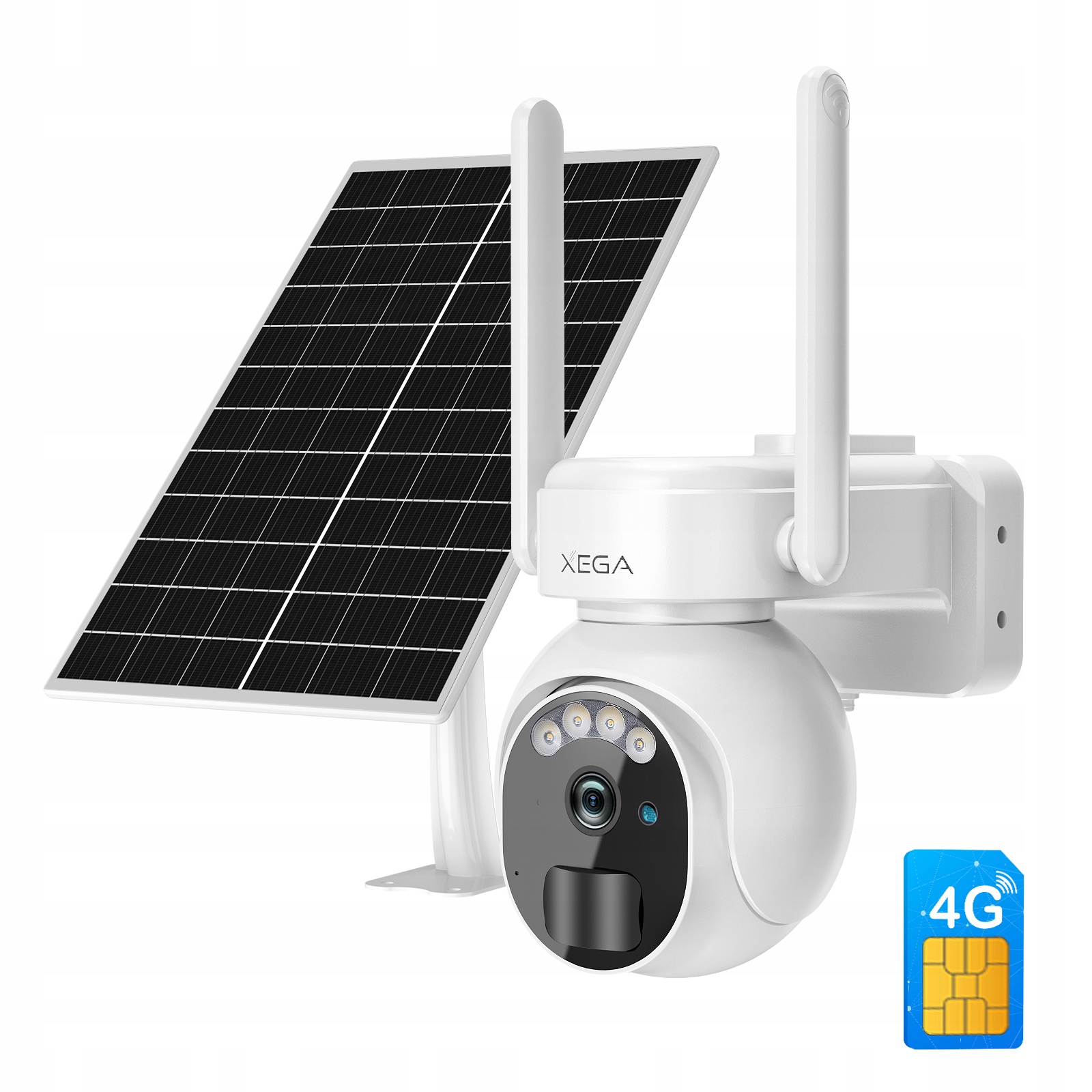 XEGA 4G LTE KAMERA ZEWNĘTRZNA SOLARNA BEZPRZEWODOWA 2K HD 3MP PTZ — miniatura 15