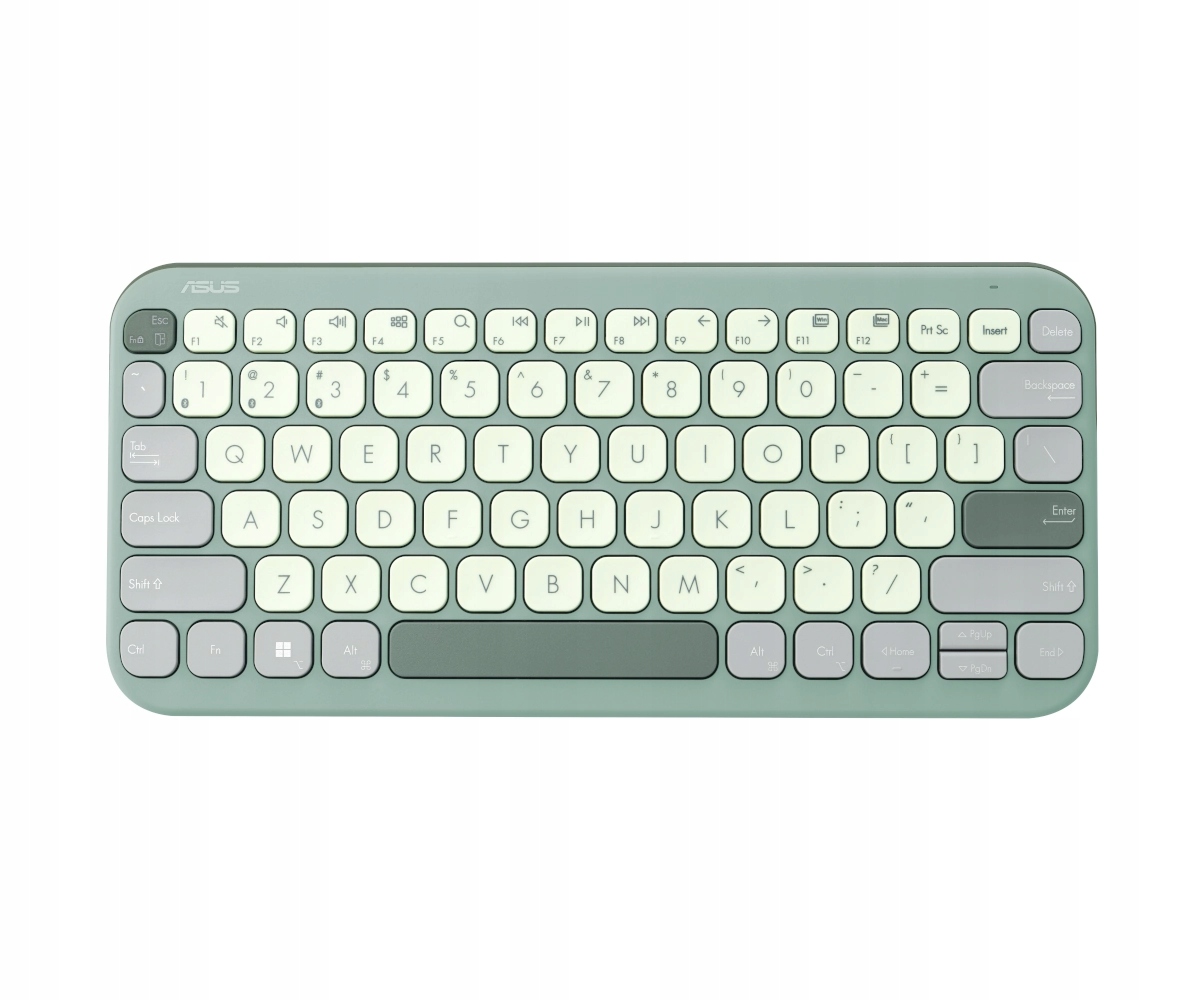 Klawiatura bezprzewodowa Asus Marshmallow KW100 Membranowa Bluetoth Zielona