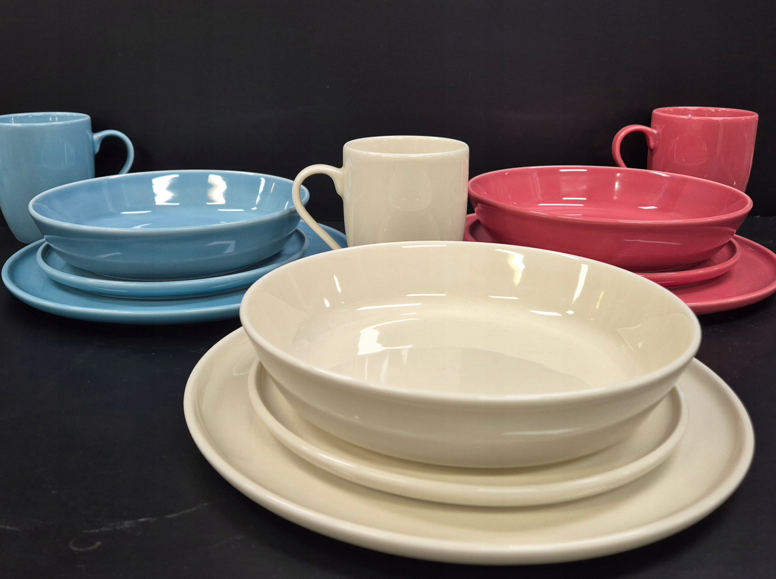Zastawa stołowa, Zestaw porcelanowa 24 szt., Elba nowy ovp
