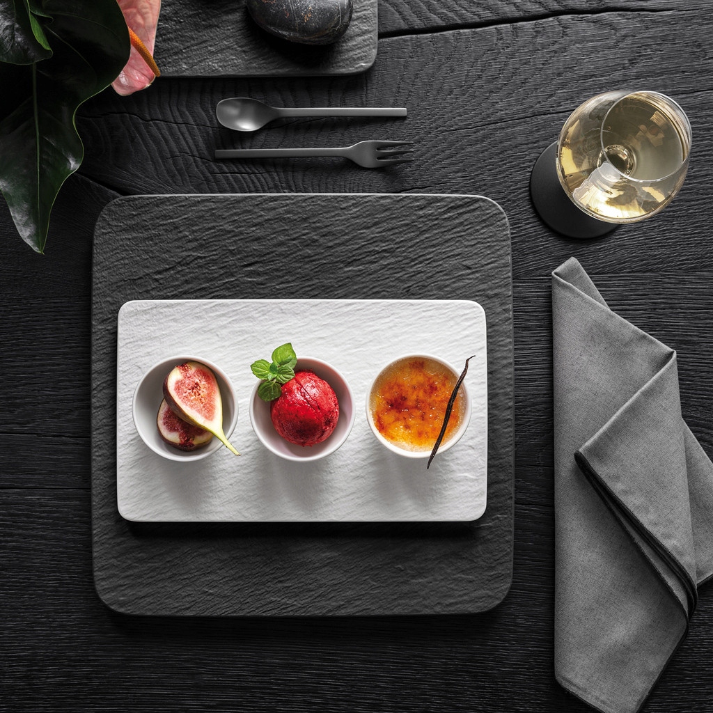 Zestaw 3 miseczek do dipów Manufacture Rock Blanc