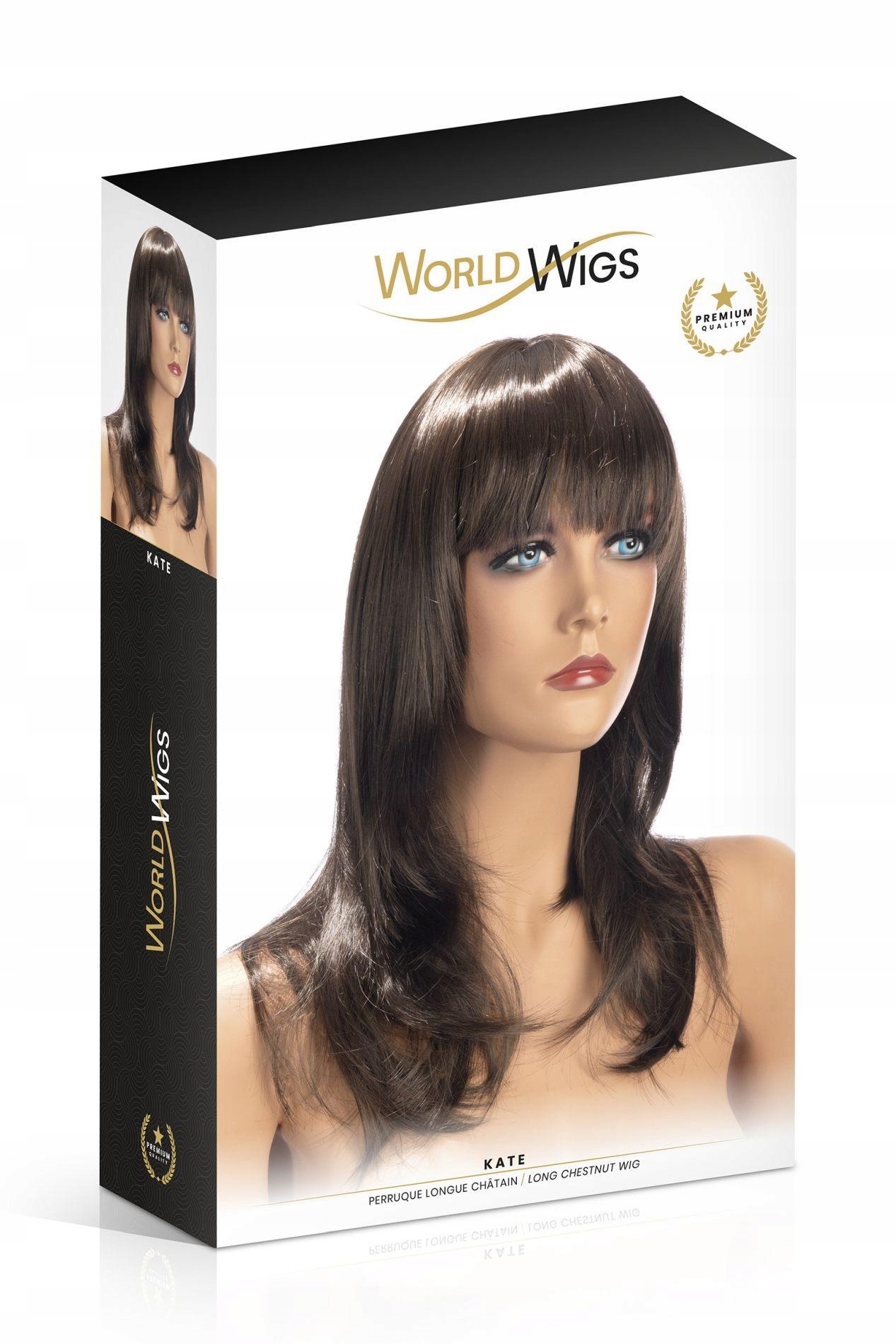 Paruka Kate Dlouhá Brunetka S Ofinou World Wigs