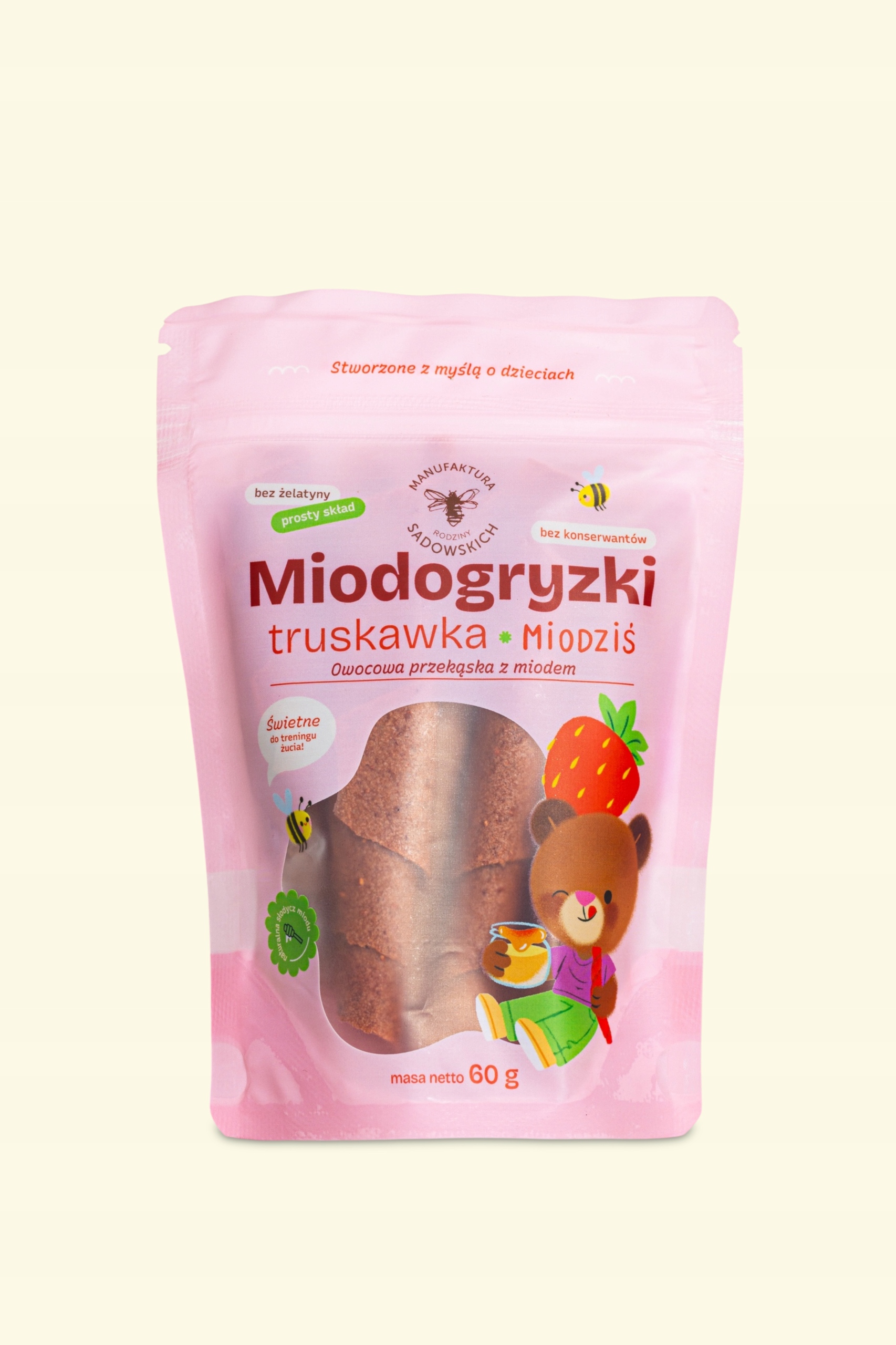 Miodogryzki Truskawka - 60 g