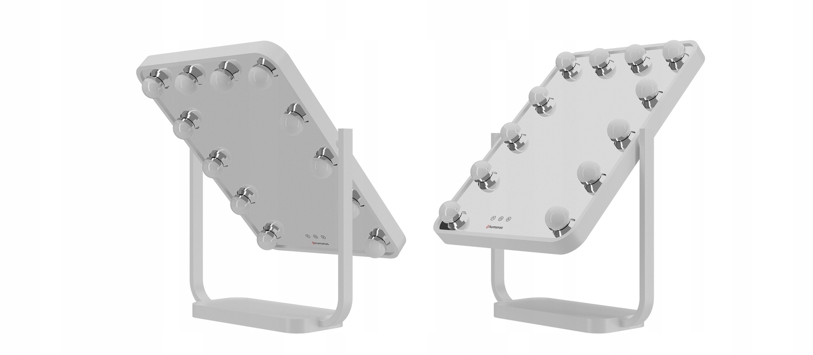 Duże Lustro Led Kosmetyczne 12 Żarówek Białe Marka inna marka