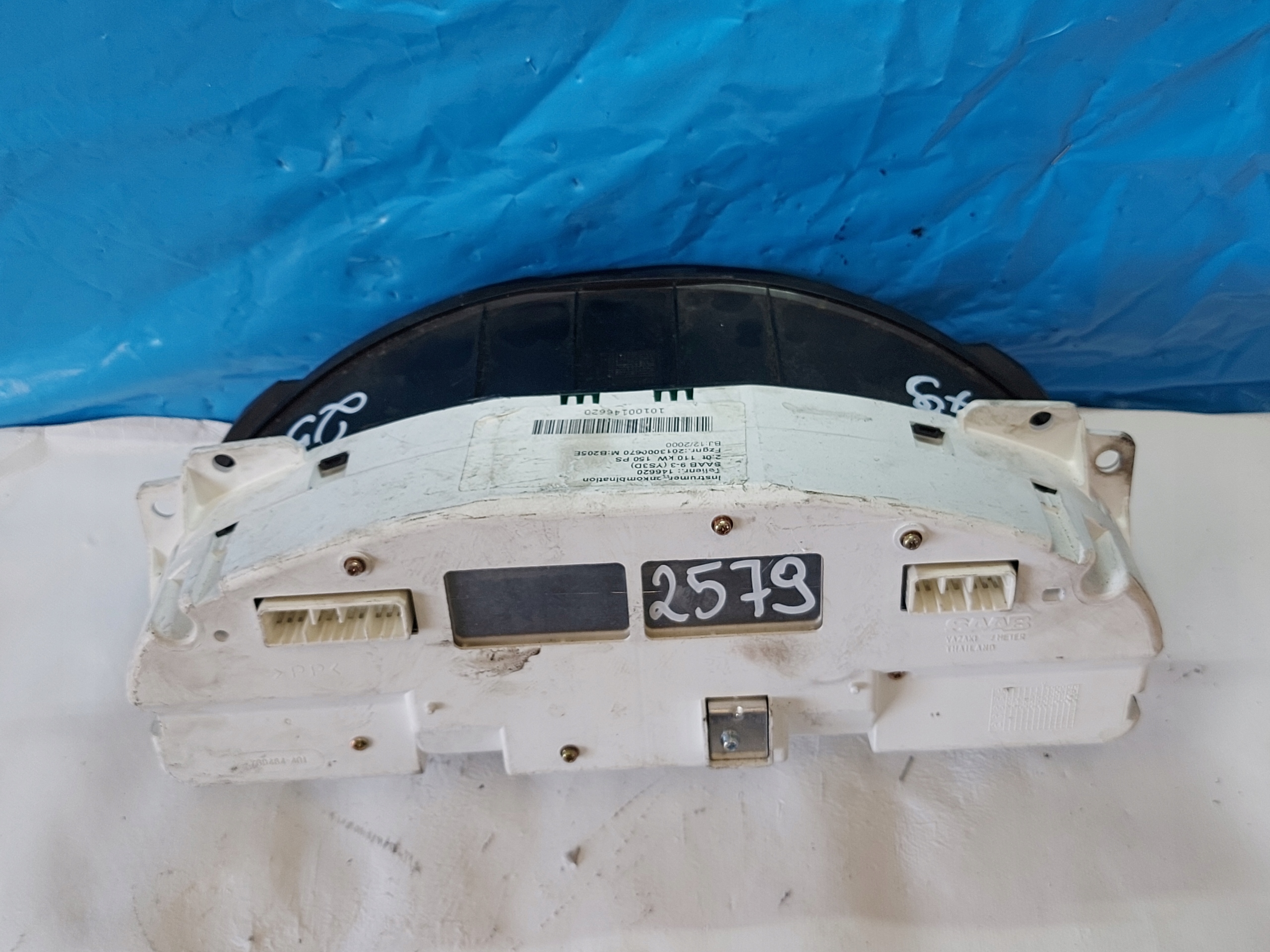 dials clock SAAB 9-3 2.0 T 5042403