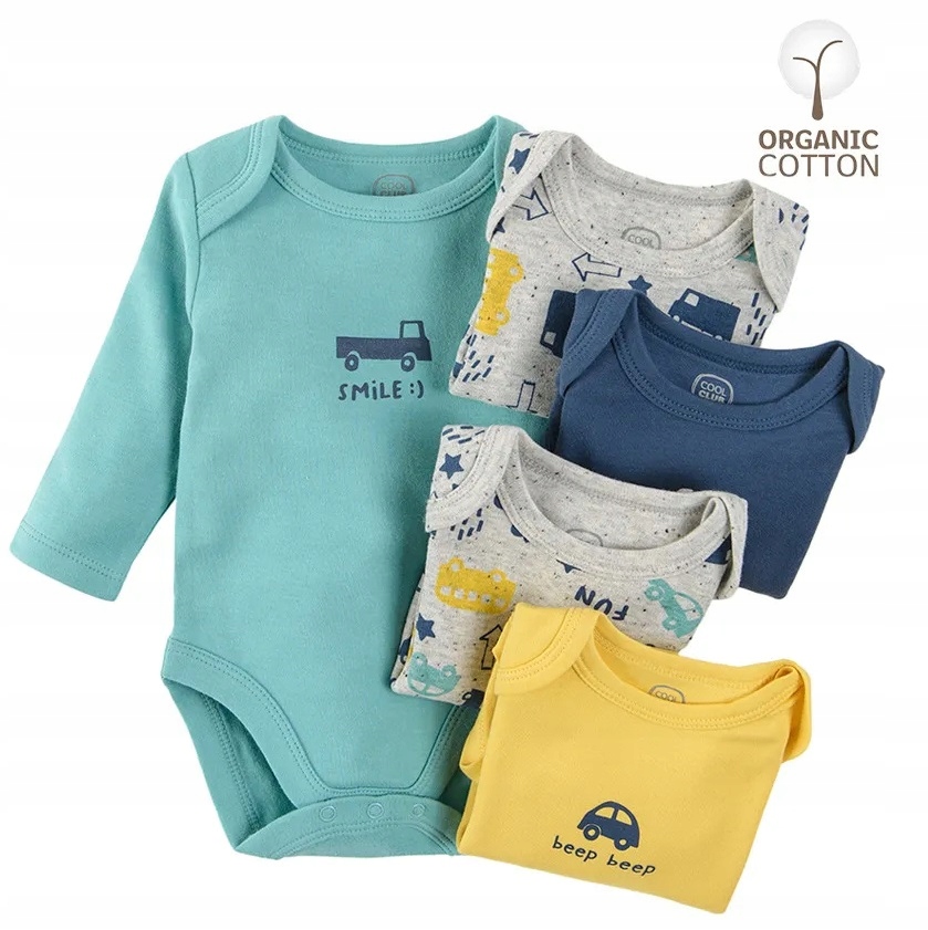 

Cool Club Body Długi Rękaw 5szt 3-6m 68cm Auta