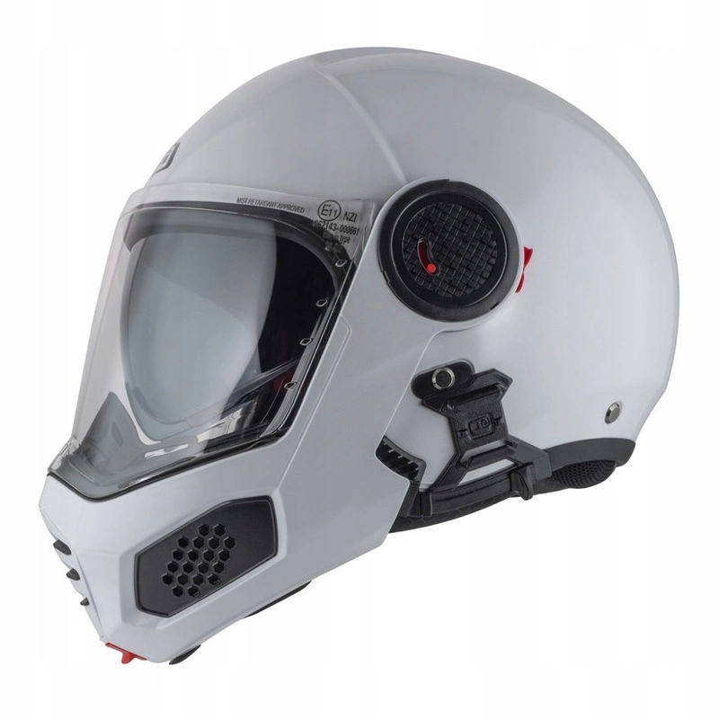 Motocyklová prilba Nzi Minimod Pearl White biela Darčeky