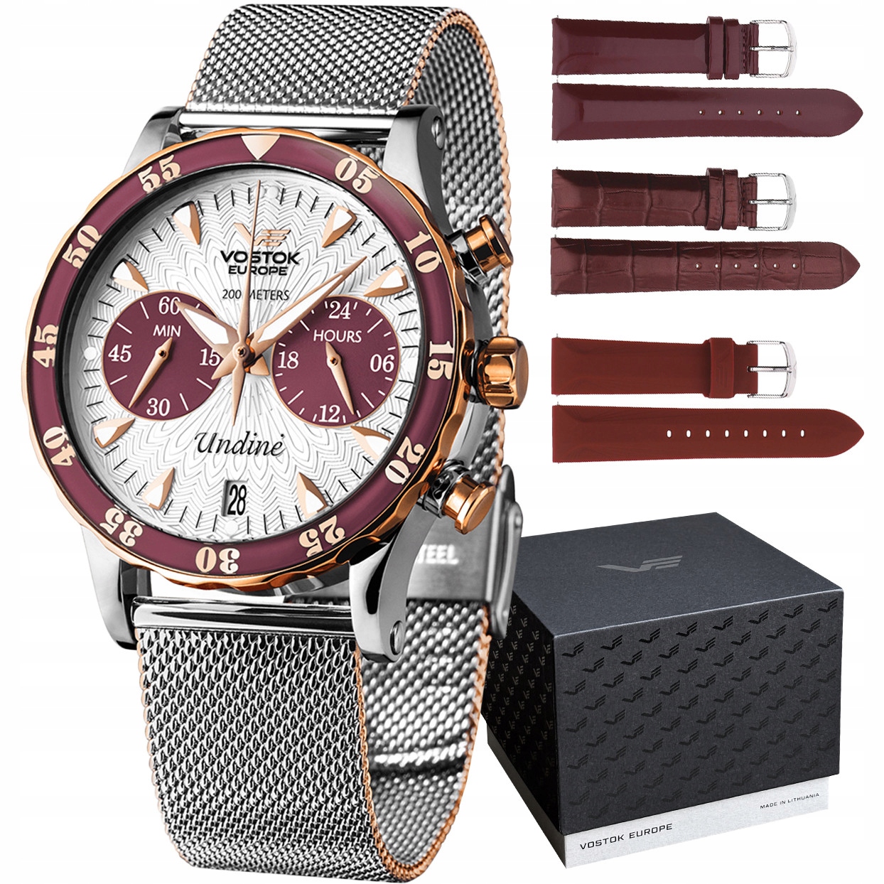 Dámské hodinky Vostok Europe VK64-515E567B stříbrné