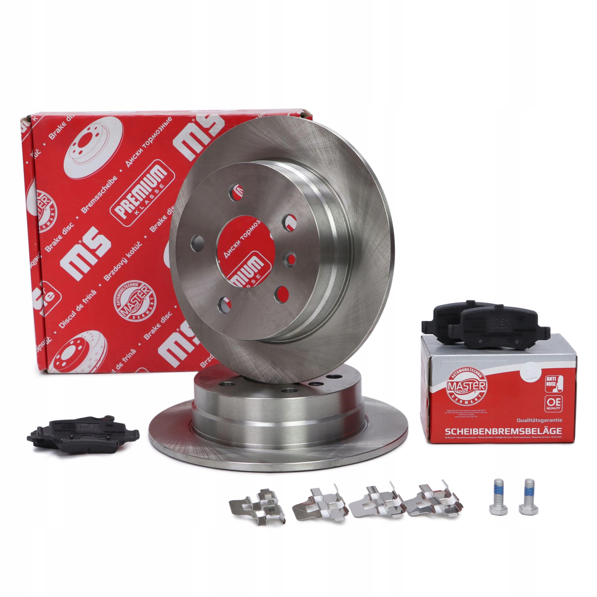 Kotouče Brzdové Destičky Zadní Mercedes Klasa A (W169), Třída B (W245)