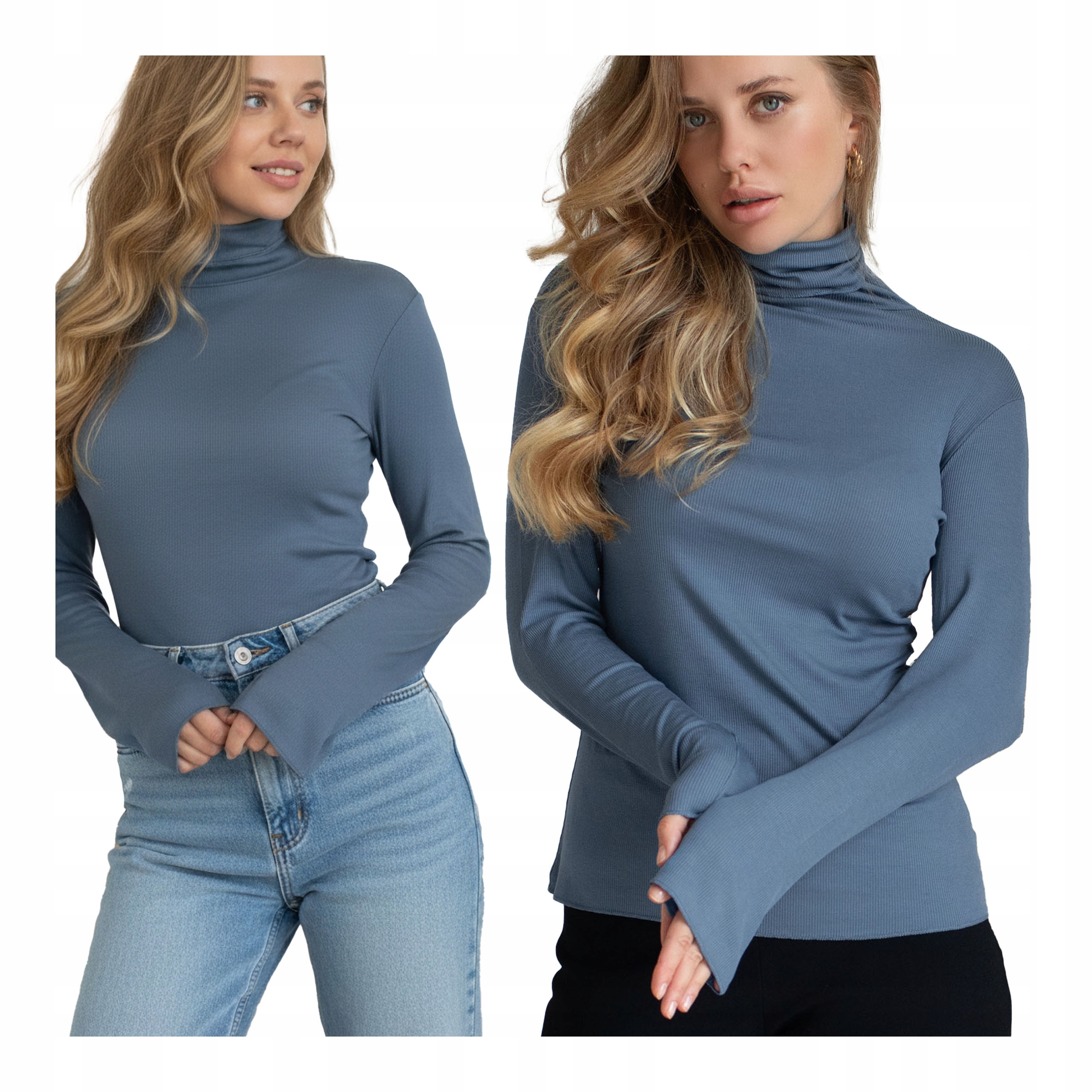 Dámská golfová mikina s dlouhým rukávem modal a kašmír Kleo M