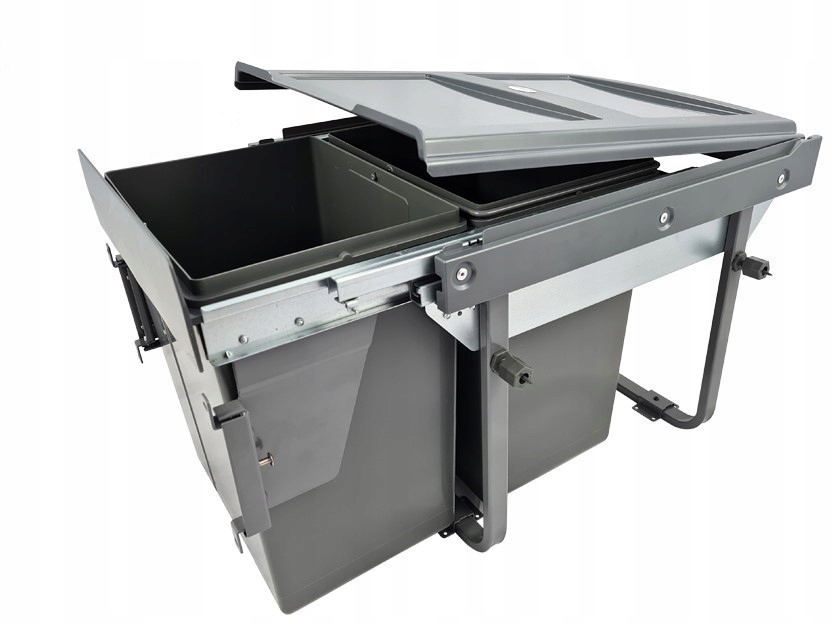 KOSZ SEGREGATOR NA ŚMIECI 20L+20L CICHY DOMYK Marka inna