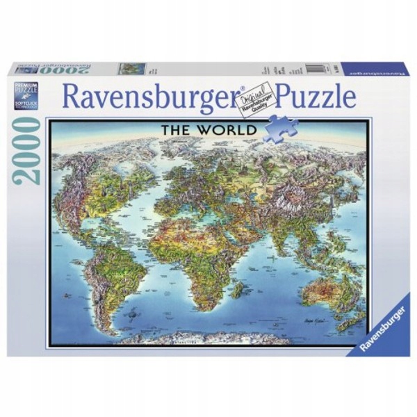 Ravensburger 2000 El. Mapa světa