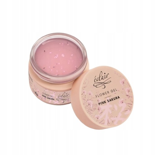 Stavební gel s květy Eclair Flower Gel Pink Sakura 30 g