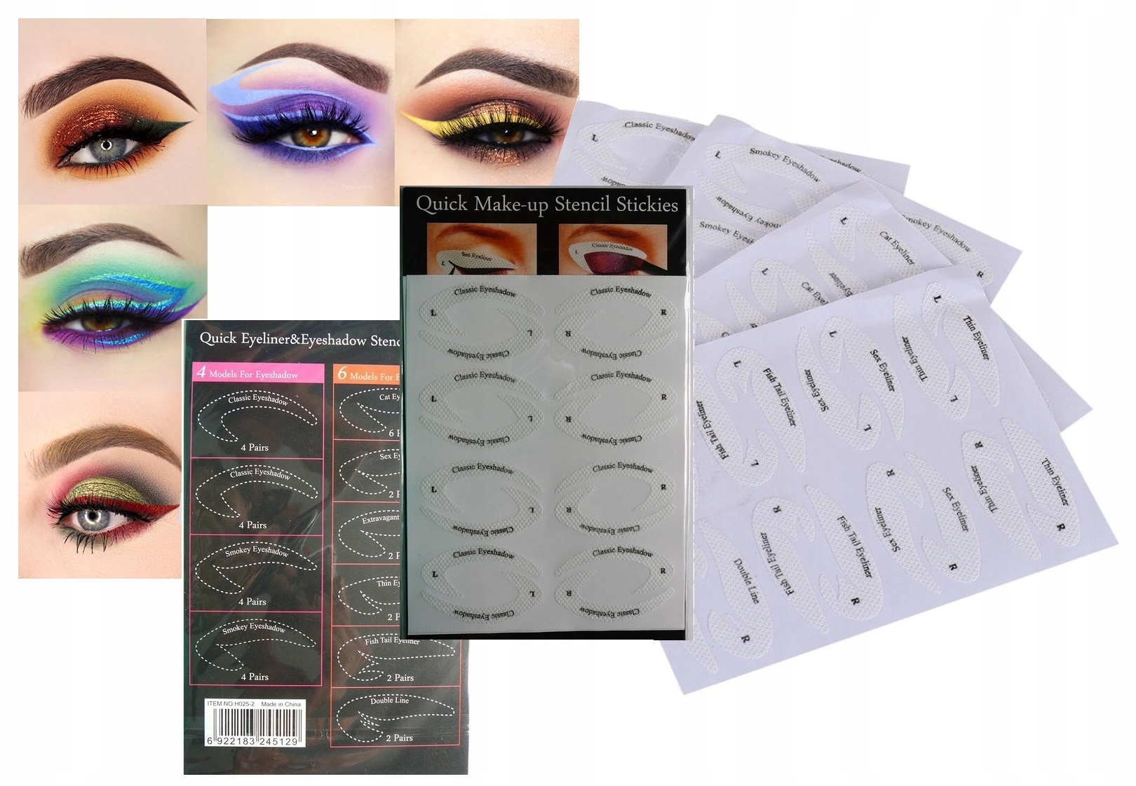 

Szablony Do Kreski Cieni Makijaż Eyeliner Cat Eye