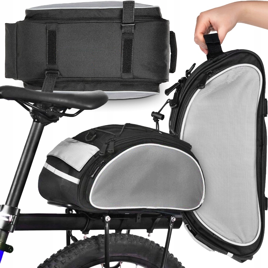 TORBA ROWEROWA NA BAGAŻNIK RAMIĘ SAKWA ROWER KUFER Pojemność 13 l