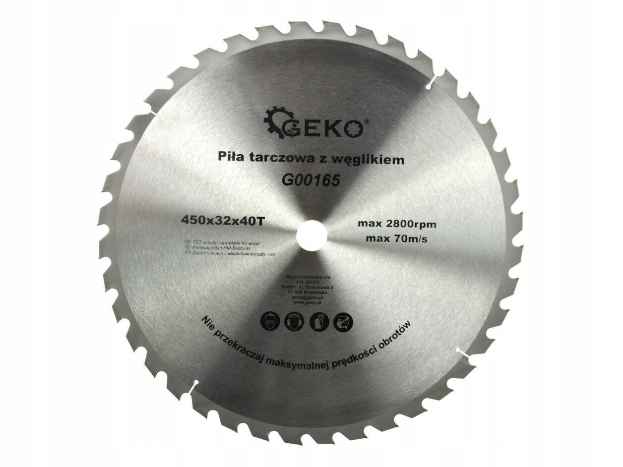 

Tarcza Widiowa Do Drewna Piła Tnąca 450x32 /40T