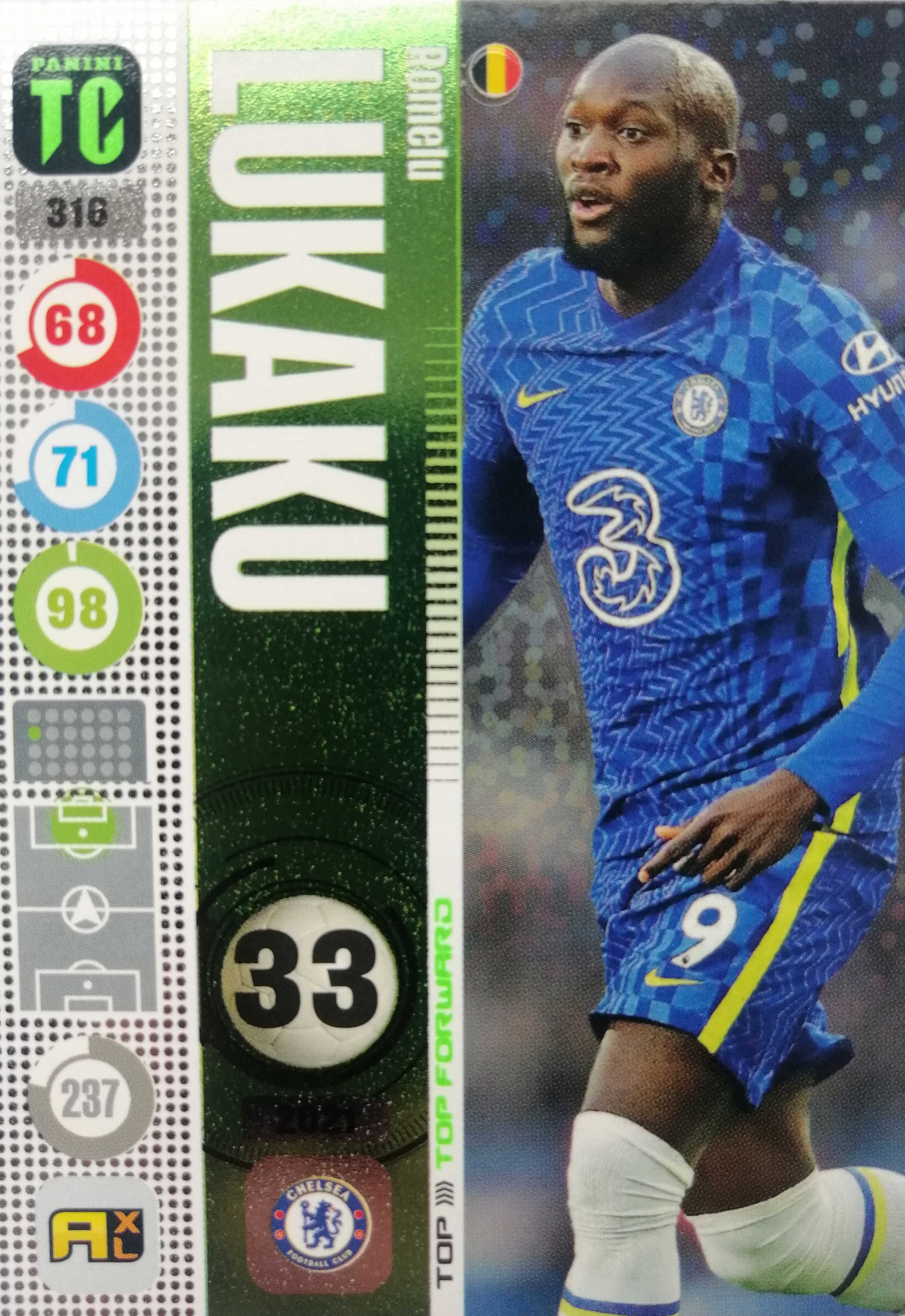 Panini Top Class Top Forward 316 Lukaku Chelsea