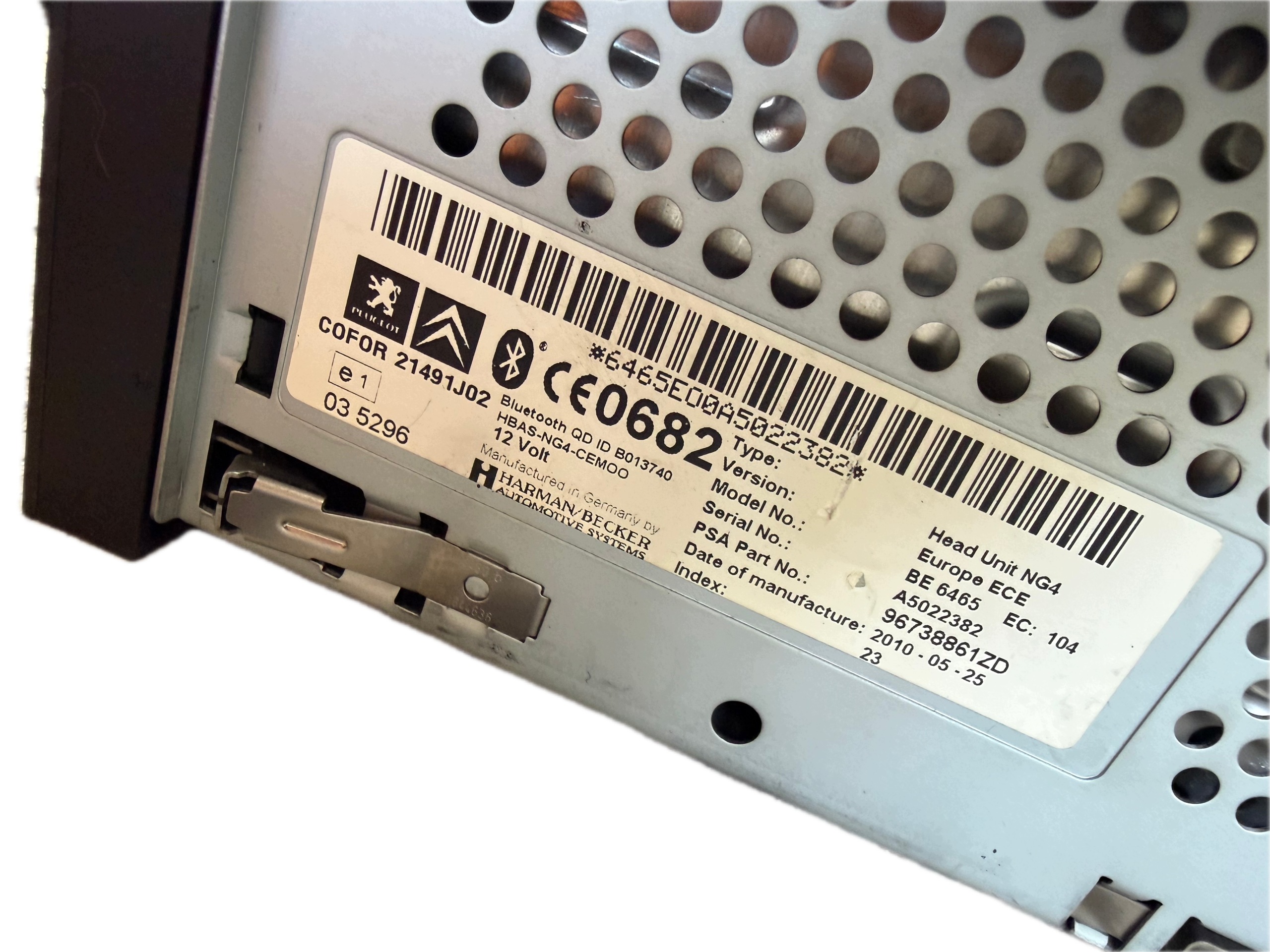 RADIO Navigation CITROEN C5 III X7 96738861ZD